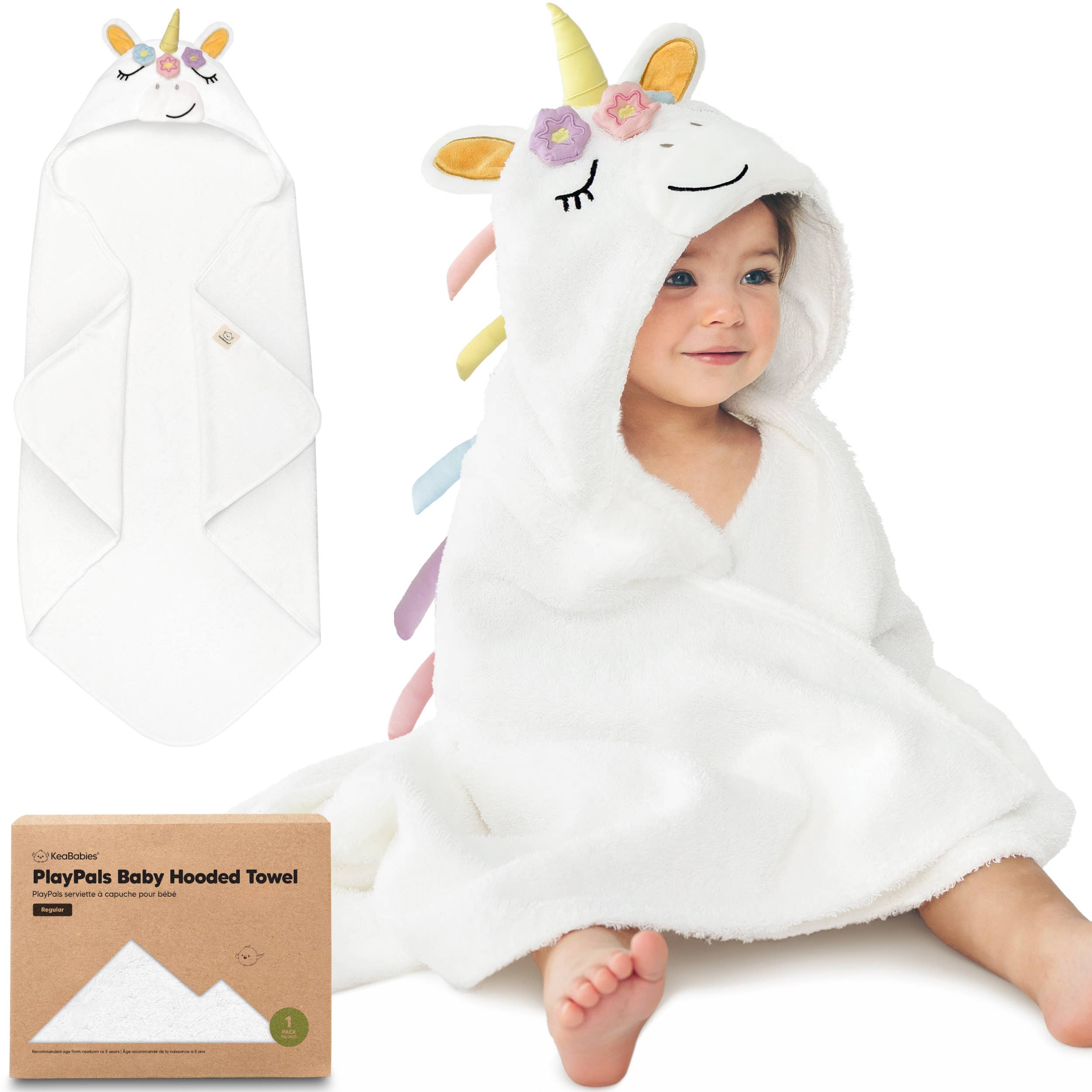 KeaBabies Luxe Baby Hooded Towel