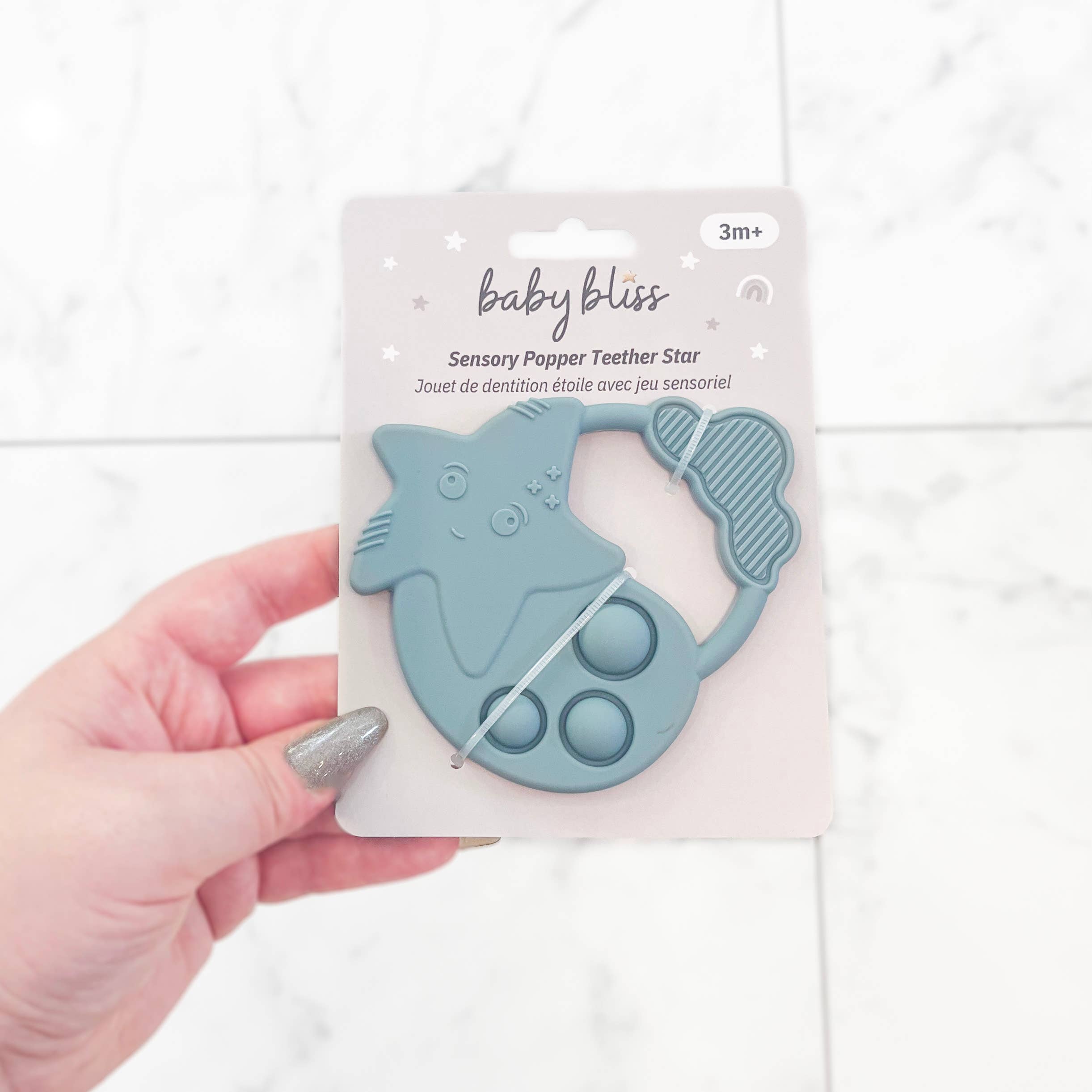 Baby Bliss Sensory Popper Teether Star