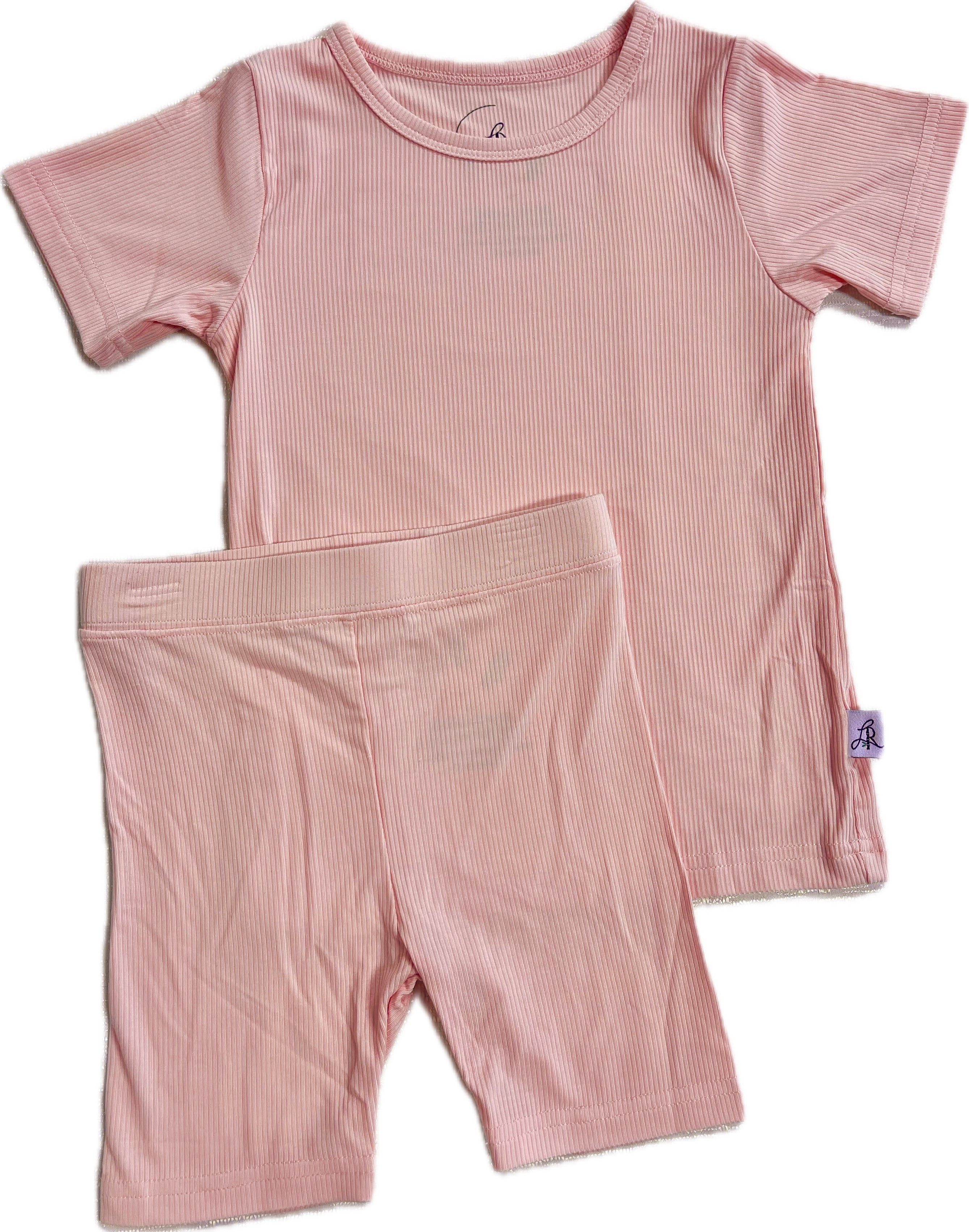 Little Roots Ribbed Short Sleeve 2 Piece PJs Bumbleboo