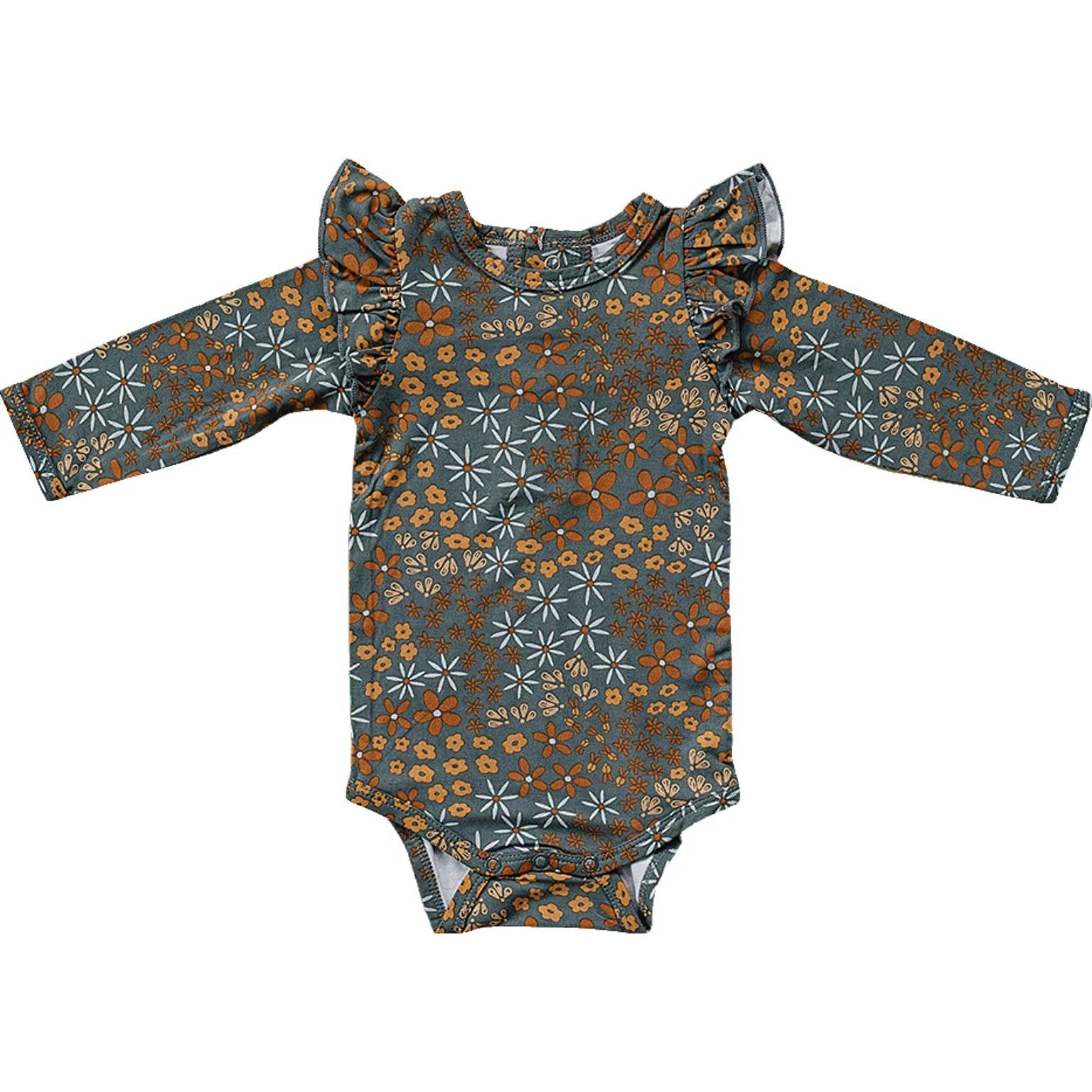 Mebie Baby Ruffle Sleeve Bamboo Bodysuit