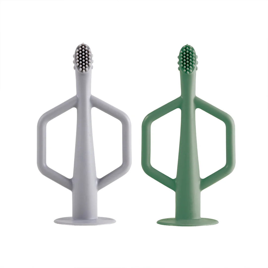 Tiny Twinkle Silicone Training Toothbrush - 2 pk