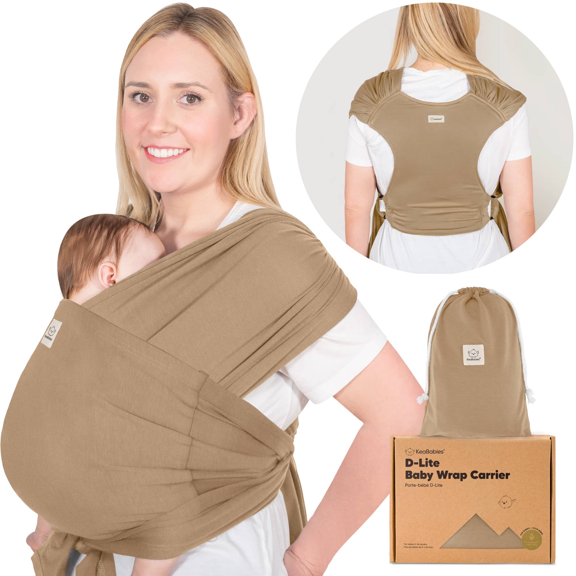 KeaBabies D-Lite Wrap Carrier